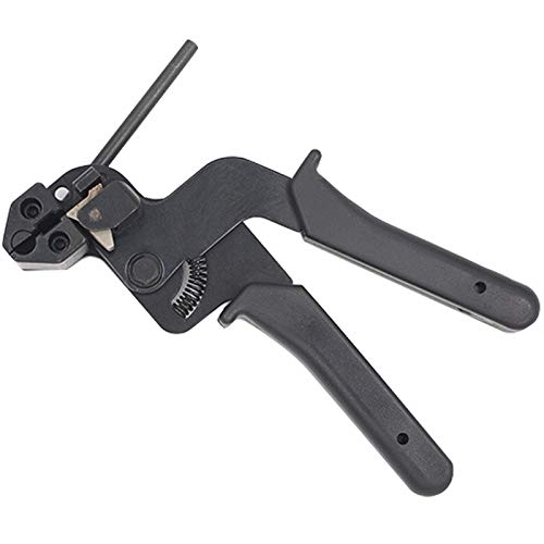 Herramienta de crimpado de cables Sujetacables de mano para 2,4-9 mm², herramienta tensora de sujeción de acero inoxidable Alicates de crimpado, crimpadora de terminales de trinquete