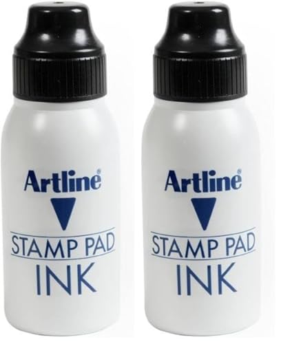 Artline Esa-2N Stamp Pad Ink 50Cc Black (Pack of 2)