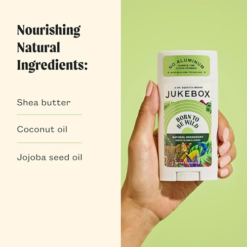 JUKEBOX Natural Deodorant for Women–Born to Be Wild Scent-Aluminum-Free, No Baking Soda, No Harsh Chemicals, Odor Blocking Technology, Wild Fern, Pink Pepper, Vetiver-a Dr. Squatch Brand-2.65oz - Thumbnail 4