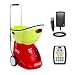 Lobster Sports - Elite Grand Four - Battery-Powered Tennis Ball Machine - Grinder Drill - Six Pre-Loaded Drills - Fully Random Oscillation - 2-Line Feature - Translucent Hopper - 150-Ball Capacity