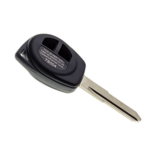 JONGO - Coque de Clé avec Lame Compatible avec Opel Agila, Suzuki Alto, Grand Vitara, Ignis, Jimny, Splash, Swift, SX4 et Wagon R | Boitier Clef Plip Voiture Télécommande 2 Boutons