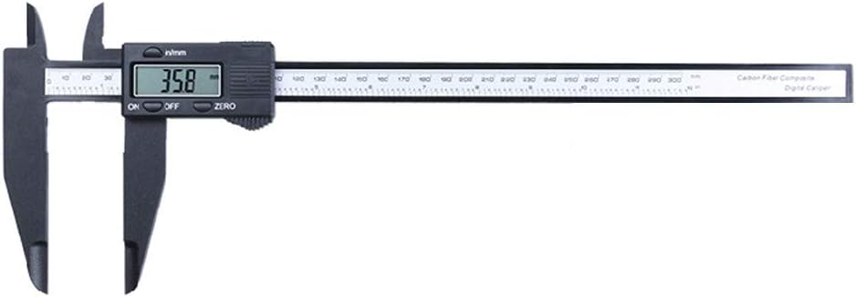 Vernier Caliper, 0-300mm/0.2mm Digital Vernier Caliper 12 inch LCD Display Micrometer Ruler - Qintaiourty