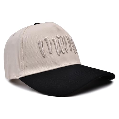 Gorro de béisbol bordado 3D para abuela ajustable miniatura 3