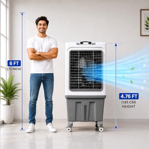 Image of FAIRCOOL 130 Liters Commercial Air Cooler with Ice Chamber | 6100 CMH Air Delivery | 22-Inch Fan | Honeycomb Cooling | Auto Swing | 130 Ft Air Throw | Cools Up to 900 Sq. Ft. | 1-Year Warranty