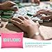 Woanger American Mahjong Tile Bag Mahjong Storage Bags Suitable for Standard Size American Mah Jong Tiles Set with Zipper Thickened for Mah Jong Accessories and Gifts Supplies(Classic,Pink)
