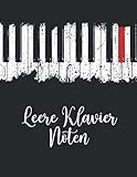  Leere Klavier Noten: Noten Leeres Noten Notizbuch für Klavier, Große Dauben, Perfekt für Jüngere Lernende, Klaviernoten für Anfänger, Klavier Noten Anfänger, Notenbuch Klavier, Notenbuch Lehrer