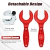 Ratchet-type Pipe Cutter, One-hand Fast Pipe Cutting Tool, for Cutting 5/16-1-1/8 inch Stainless Steel Copper Aluminium,for Home Working (Red)