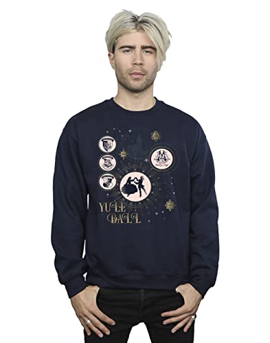 Harry Potter Men's Yule Ball Sweatshirt Navy Blue Medium