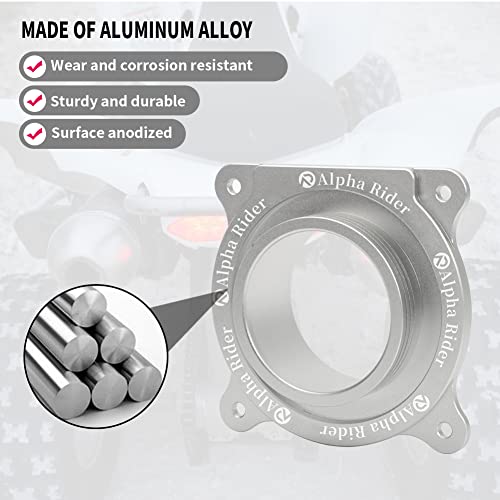 Image of Motoparty Engine Air Filter kit for 2006-2021 Yamaha YFM700 Raptor, 2013-2021 YFM700R & YFM700R SE, W /Intake & Holder Adapter (Silver)