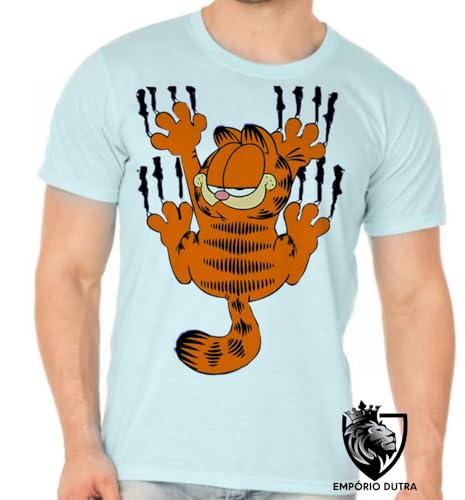Camiseta Garfield arranhar gato cat gatinho tamanho Infantil ou Adulto ou Plus Size