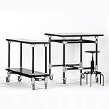  Lambert Industrie Tisch 100 X 100 H105Cm Schwarz