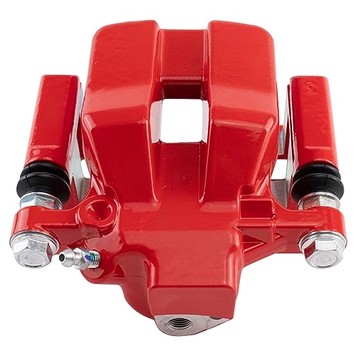 Image of TRQ Rear Right Brake Caliper w /Bracket Performance Red Passenger Side | For 2007-2012 Lexus ES350 2008-2012 Toyota Avalon 2007-2011 Camry