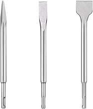 Electric Hammer Chisel 3-Piece Set SDS Drill SDS Plus Bit Chisel SDS Plus Shank Drill SDS Bit Concrete Tool for Burring and Demolition Work