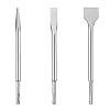 Chisel for Electric Hammer, 3-Piece Set, SDS Drill, SDS Plus, Bit, Chisel, SDS Plus, Shank Drill, SDS Bit, Concrete, Chisel, Tool, Deburring, Work, Chisel