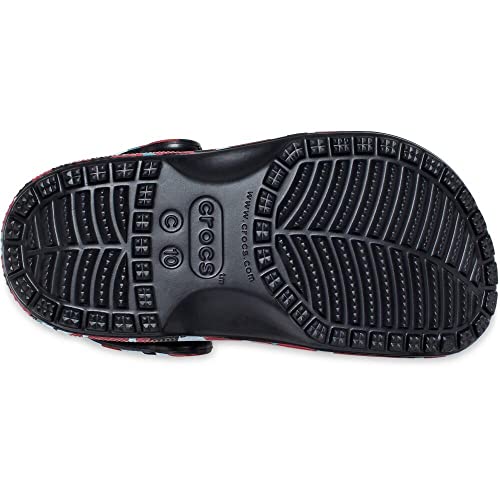 CROCS Classic Camo Clog T - Black/Red - C5 , 207593-063-C5, Kids Unisex , Black/Red , C5