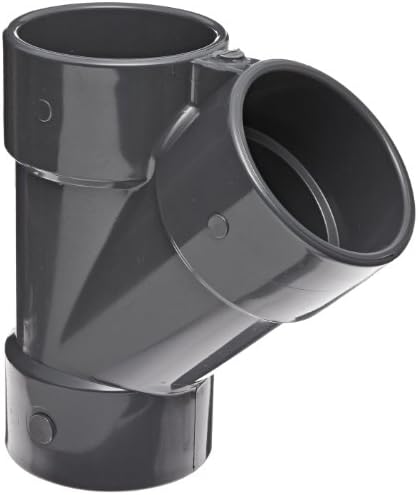 Spears 875 Series PVC Pipe Fitting, Wye, Schedule 80, 2" Socket