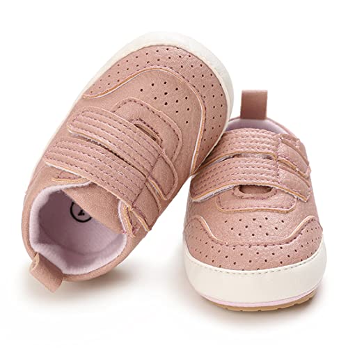 Image of E-FAK Baby Shoes Boys Girls Infant Sneakers Non-Slip Rubber Sole Toddler Crib First Walker Shoes