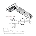 NOVKMJVZ Flat Door Hinge Lift Industrial Equipment Hardware Part(Left)