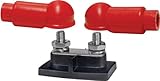 Blue Sea Systems PowerBar Dual BusBar with Two 3/8-Inch 16 Stud and Insulator