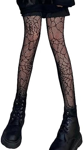 GORGLITTER Women's Leopard Print Tights - Mesh Sheer Gothic Patterned Pantyhose Stockings