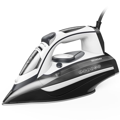 IRONDAY Steam Iron for Clothes Rapid Heating