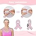 SUPERFINDINGS 50PCS 10 Colors Breast Cancer Awareness Lapel Pins Ribbon Enamel Pins Alloy Badges Hope Ribbon Lapel Pins for Charity Recognition Public Event