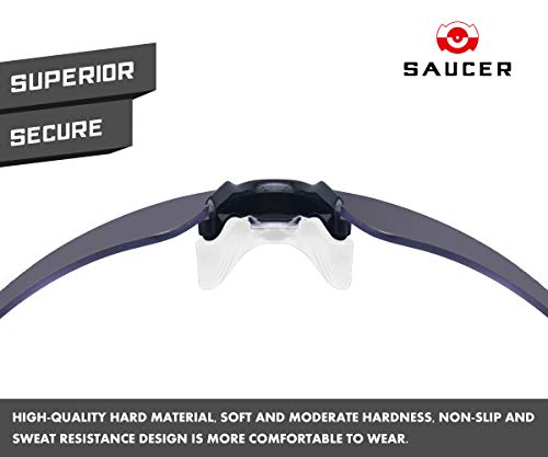 Image of SAUCER Replacement Nose Pieces Pads & Earsocks Temple Sleeve Rubber Kit for Oakley Radar EV Path OO9208 | Radar EV Pitch OO9211 | Radar EV Advancer OO9442 Sunglass - White + White