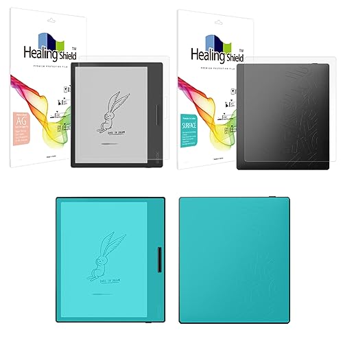 Healing Shield Screen Protector and Back Surface Protector for Onyx Boox Page, Light Anti Glare Paper Texture Feeling Matte Film- AG Light -Page FB24