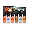 P&J Fragrance Oil Halloween Set | Autumn Wreath, Pumpkin Pie, Candy Corn, Marshmallow, Night Air, and Caramel Corn Candle Freshie Scent for Candle Making, Soap Making Supplies
