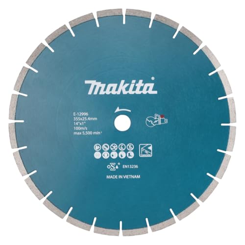Disque diamant Makita 355mm E-12996 haute longévité pour chantiers