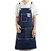 Produktbild Xlabor Arbeitsschürze Canvas Werkzeugschürze 3 Taschen Männer Schwerlast Küchenschürzen Latzschürze Schweißerschürze Verstellbar für Garten Schreiner Maler Werkstatt Garage Dunkelblau