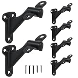 HOME MASTER HARDWARE Handrail Bracket for Stairs, Matte Black, 6 Pack