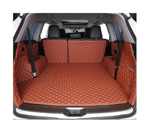 Tapis de coffre en cuir pour Koleos 2 et Samsung QM6 2017-2019 marron