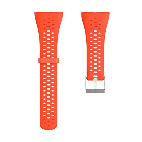 Hnourishy Nuevo Correa de Silicona Correa Correa Pulsera Polar M400 M430 Smart GPS Correa Muñeca con Herramientas Reloj Inteligente Original - Naranja