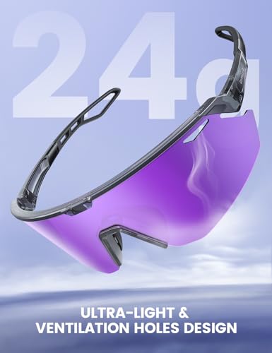Image of Lamicall 24g Polarized Sports Sunglasses for Men Women - UV400 Protection Sun Glasses for Baseball Running Cycling Fishing