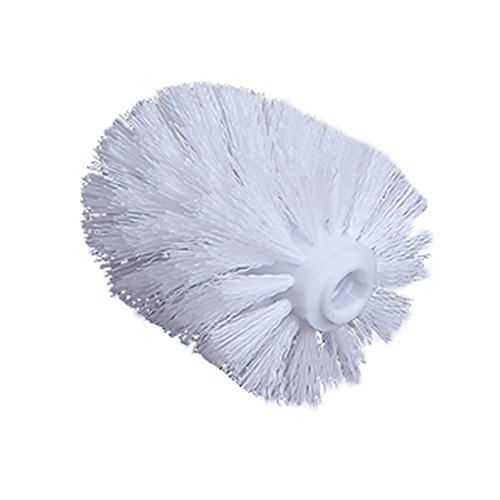 Replacement Toilet Bowl Brush Head, Easy Screw-On Design for Bathroom Storage - Sturdy Stiff Bristles Make Deep Cleaning Simple - White
