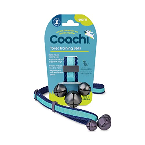 Coachi Toilet Training Bells, für Welpen oder neu erworbene Hunde, Stubenreinheit, kein Kratzen an der Tür, benutzerfreundlich, höhenverstellbar. Hundezubehör, zum Clicker-Training. Gut hörbar.