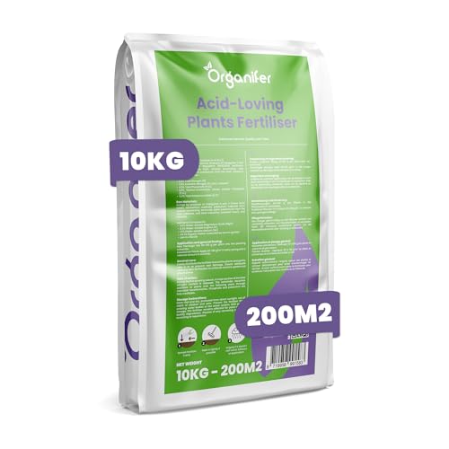 Engrais Pour Rhododendrons, Hortensias, Azalées Et Plantes Acidophiles - 10 Kg Pour 200 M2 - Pour Des Racines Saines, Des Couleurs Intenses Et Une Floraison Abondante - Organifer