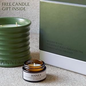 Handmade Ceramic Candles Woody Wood–Oud Agarwood Scented Soy Wax Non Toxic 2 Cotton Wick Large Green Jar Reusable Natural Aromatherapy Luxury Candle for Women Men Long Lasting
