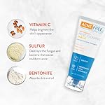 AcneFree Acne Clearing Mask, 3.5% Sulfur Acne Treatment, Absorbs Excess Oil and Unclogs Pores with Vitamin C, Bentonite, and Zinc, 1.7 Ounce