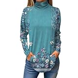 Gemütlicher einfarbiger Damen-Pullover, Tops zum Tragen mit Leggings, ethnische Langarm-Shirts, Stehkragen, Sweatshirt, überschnittene Schulter-Outfits, Pullover für Outdoor-Workout-Outfits, rot, XL