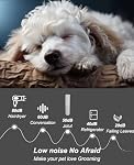 JOTUT Small Dog Clippers for Grooming Cordless Low Noise for Trimming Pet's Hair Around Paws, Eyes, Ears, Face, Rump Gray Nail Grinder Shaver for Dog and Cat