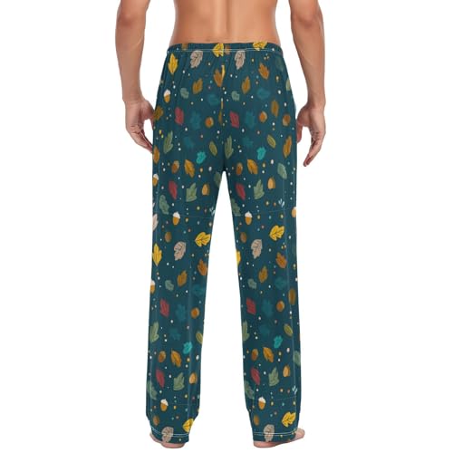 Aslsiy Mens Pajama Pants Autumn Pajama Bottoms Winter Lounge Sleep Pants4