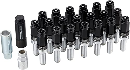 KYO-EI(iY) AԗpzC[bN{g Kics h~ LEGGDURA RACING Bolt ZS44 (16pcs + 4Locks) M14 P1.5 14R 35mm ubN ZS44-8035K