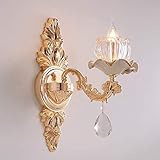 [Châssis À Disque Latéral En Céramique + Bras de Lampe En Alliage de Zinc + Châssis En Alliage de Zinc + Pendentif En Cristal Transparent, Durable