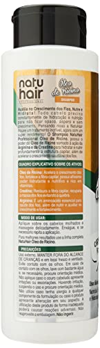 Shampoo Natuhair Óleo de Ricíno 500Ml, Médio