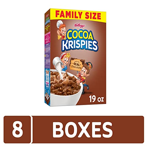 Kellogg's Cocoa Krispies Cold Breakfast Cereal, 8 Vitamins and Minerals