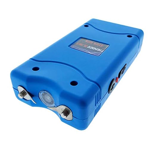 Thunder Blast 4" Portable Stun Gun LED Flashlight 3 Million Volts w/Nylon Sheath