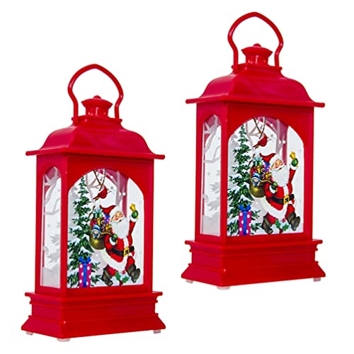 VORCOOL クリスマスランタン ランタン 電池式 暖色 北欧 2個セット