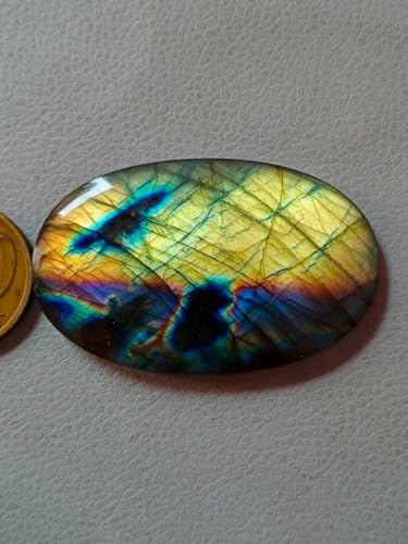 Labradorite jaune cabochon ovale pour créer vos bijoux bohèmes chic faits main